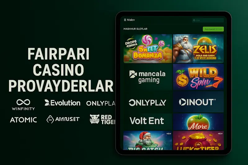 Fairpari casino provayderlar va oʻyinlar